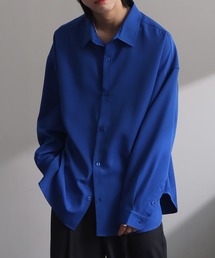 【welise/ウェライズ】【ヘビーウェイト】-2026AW- リッチドレープスムース 無地/ストライプ ルーズフィット ベーシックシャツ