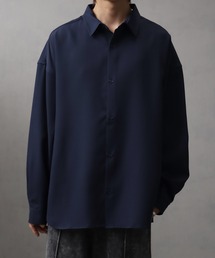 オーバーシャツ」に該当するブルー・ネイビー/青色系の