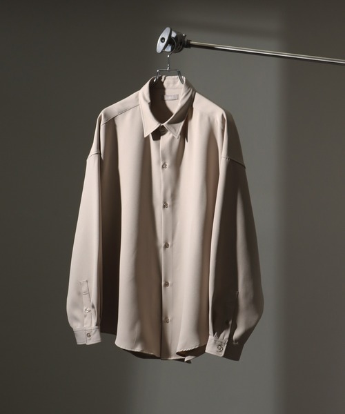 美品✨ワイズ　 ブラウス　チェック　ウール オーバーサイズ　ドレープ welise/ウェライズ】【ヘビーウェイト】リッチドレープスムース