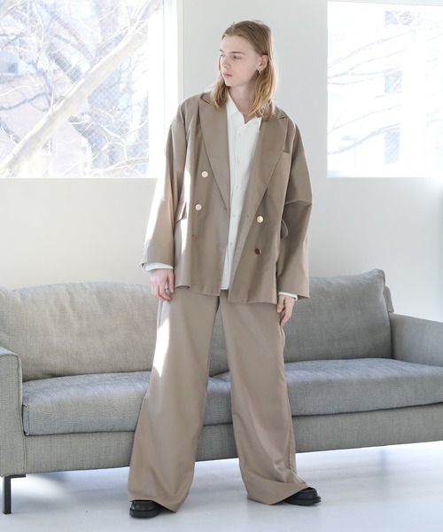 welise（ウェライズ）の「【welise/ウェライズ】【ヘビーウェイト】リッチドレープスムース 無地/ストライプ ベーシックオーバーサイズシャツ（シャツ/ブラウス・メンズ・グリーン系その他/チャコールグレー/ホワイト/グレイッシュベージュ/ワイン/ブルーグレー/ライトグレー/ダークネイビー/ダークグレー/ブラック系その他/ダークパープル/ダークブルー/サックスブルー/ブラウン/ブラック系その他2/アッシュブラウン/ホワイト系その他/ブラック/ブルーグリーン・L/M/S）」の22枚目の写真