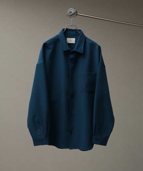 美品✨ワイズ　 ブラウス　チェック　ウール オーバーサイズ　ドレープ welise/ウェライズ】【ヘビーウェイト】リッチドレープスムース