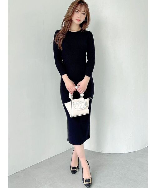 RESEXXY（リゼクシー）の「ウェーブキルティングギャザーバッグ（ハンドバッグ・レディース・ブラック/ベージュ/アイボリー・FREE）」の13枚目の写真