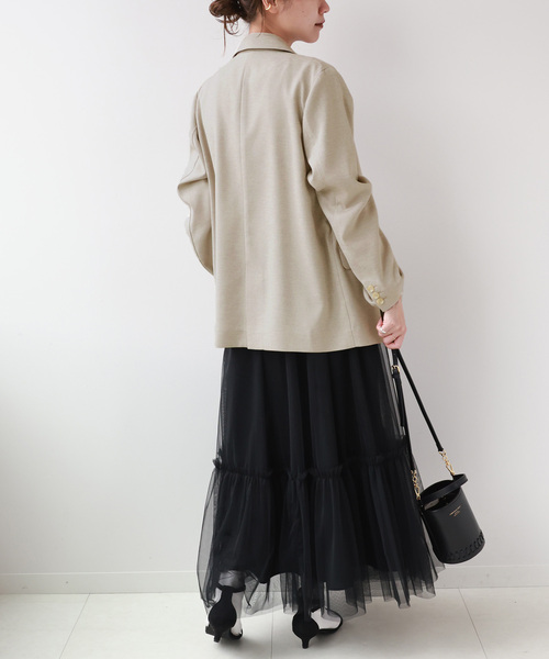 JOURNAL STANDARD relume ジャケット ブラウン 38 JOURNAL STANDARD relume｜《追加3》シアーテーラードジャケット