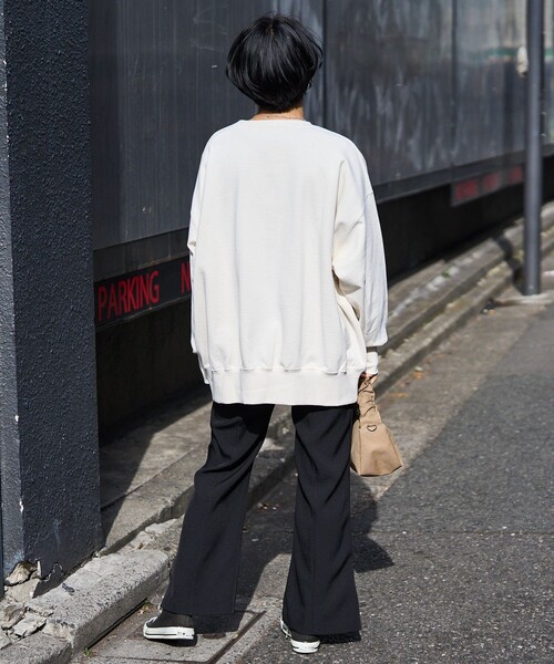 FREAK'S STORE(フリークスストア)の「センターシームパンツ(スラックス・レディース・ブラック/ベージュ/レッド・フリ-)」の6枚目の写真