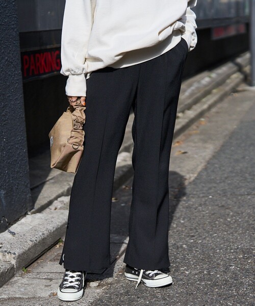 FREAK'S STORE(フリークスストア)の「センターシームパンツ(スラックス・レディース・ブラック/ベージュ/レッド・フリ-)」の8枚目の写真