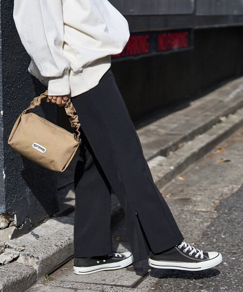 FREAK'S STORE(フリークスストア)の「センターシームパンツ(スラックス・レディース・ブラック/ベージュ/レッド・フリ-)」の9枚目の写真