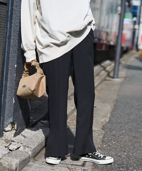 FREAK'S STORE(フリークスストア)の「センターシームパンツ(スラックス・レディース・ブラック/ベージュ/レッド・フリ-)」の10枚目の写真