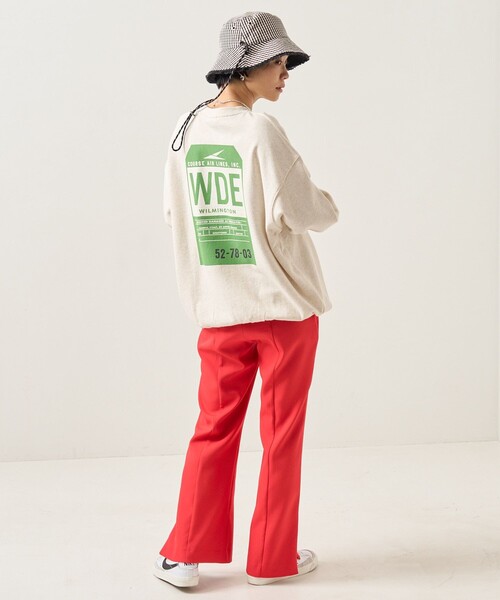 FREAK'S STORE(フリークスストア)の「センターシームパンツ(スラックス・レディース・ブラック/ベージュ/レッド・フリ-)」の12枚目の写真