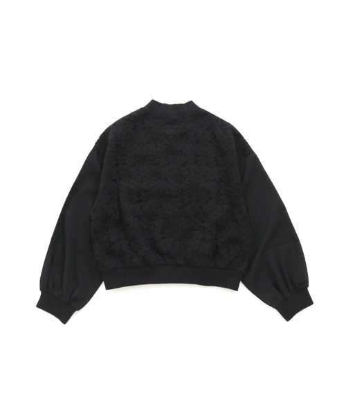 JENNI love（ジェニィラブ）の「レース切替えブルゾン（ブルゾン・キッズ・ブラック/オフホワイト・130cm/140cm/150cm/160cm）」の10枚目の写真