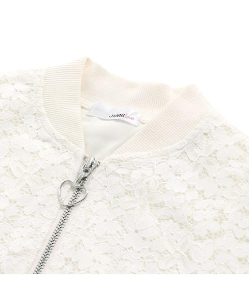 JENNI love（ジェニィラブ）の「レース切替えブルゾン（ブルゾン・キッズ・ブラック/オフホワイト・130cm/140cm/150cm/160cm）」の11枚目の写真