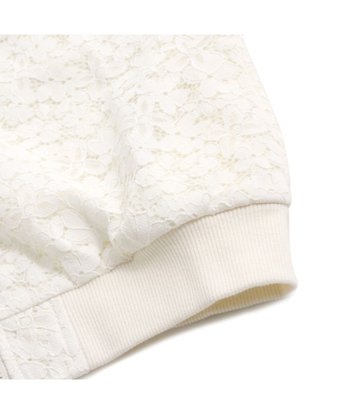 JENNI love（ジェニィラブ）の「レース切替えブルゾン（ブルゾン・キッズ・ブラック/オフホワイト・130cm/140cm/150cm/160cm）」の13枚目の写真