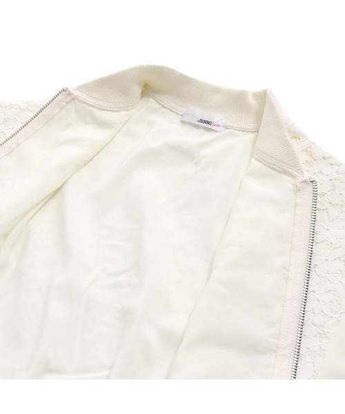 JENNI love（ジェニィラブ）の「レース切替えブルゾン（ブルゾン・キッズ・ブラック/オフホワイト・130cm/140cm/150cm/160cm）」の17枚目の写真