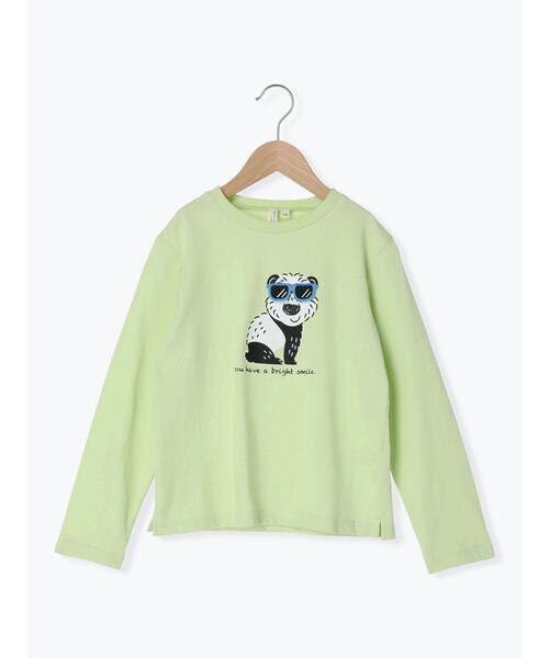 Samansa Mos2 Lagom（サマンサモスモスラーゴム）の「アニマルサングラス仕掛けロンT（Tシャツ/カットソー・キッズ・グリーン/ブルー/イエロー・130cm/100cm/120cm/110cm/95cm）」の9枚目の写真