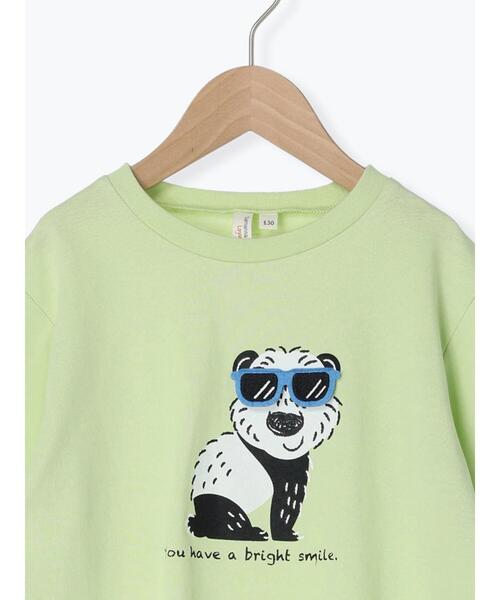 Samansa Mos2 Lagom（サマンサモスモスラーゴム）の「アニマルサングラス仕掛けロンT（Tシャツ/カットソー・キッズ・グリーン/ブルー/イエロー・130cm/100cm/120cm/110cm/95cm）」の11枚目の写真