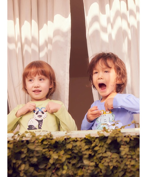 Samansa Mos2 Lagom（サマンサモスモスラーゴム）の「アニマルサングラス仕掛けロンT（Tシャツ/カットソー・キッズ・グリーン/ブルー/イエロー・130cm/100cm/120cm/110cm/95cm）」の15枚目の写真