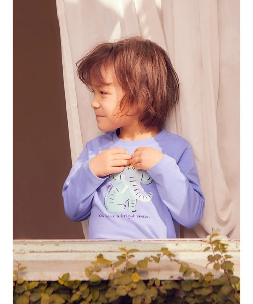 Samansa Mos2 Lagom（サマンサモスモスラーゴム）の「アニマルサングラス仕掛けロンT（Tシャツ/カットソー・キッズ・グリーン/ブルー/イエロー・130cm/100cm/120cm/110cm/95cm）」の13枚目の写真