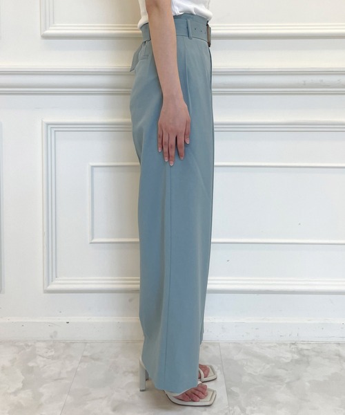 ROYAL PARTY（ロイヤルパーティー）の「タックワイドパンツ（その他パンツ・レディース・ブルー/ブラック/ナチュラル/チャコールグレー・マルチサイズ）」の5枚目の写真