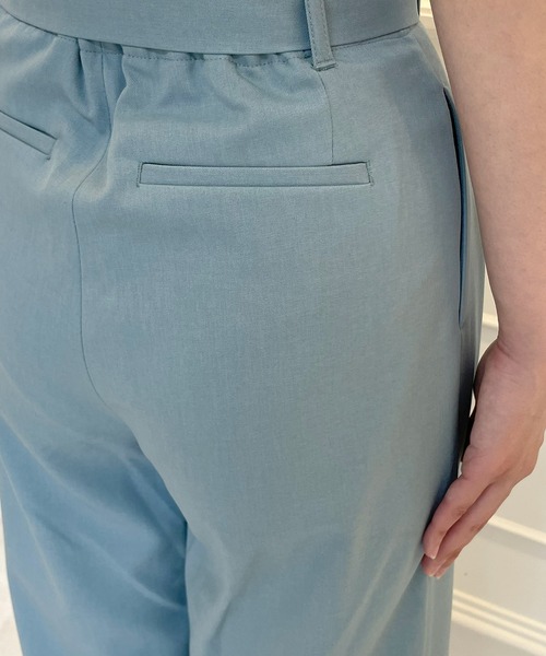 ROYAL PARTY（ロイヤルパーティー）の「タックワイドパンツ（その他パンツ・レディース・ブルー/ブラック/ナチュラル/チャコールグレー・マルチサイズ）」の9枚目の写真