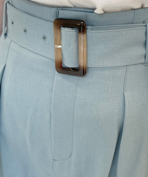 ROYAL PARTY（ロイヤルパーティー）の「タックワイドパンツ（その他パンツ・レディース・ブルー/ブラック/ナチュラル/チャコールグレー・マルチサイズ）」の7枚目の写真