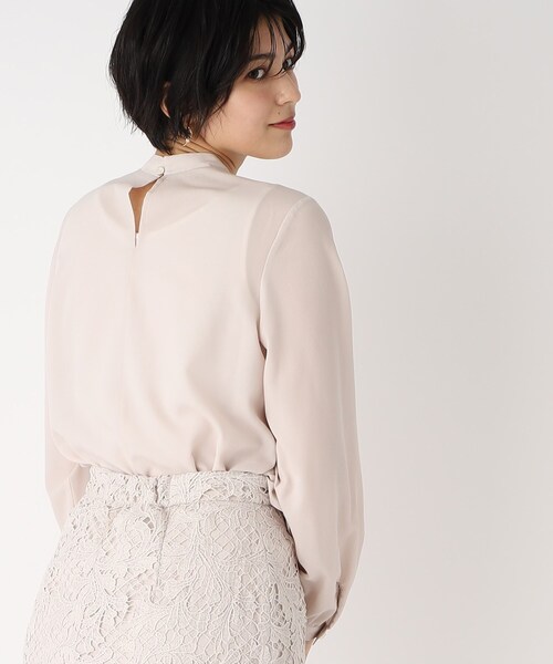 index（インデックス）の「◆アシメボウタイブラウス【洗濯機洗い可】（シャツ/ブラウス・レディース・ライトベージュ/ライトブルー/ホワイト系その他3/ブラック系・36/42/40/38）」の15枚目の写真