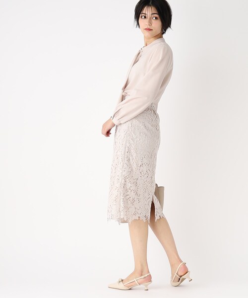 index（インデックス）の「◆アシメボウタイブラウス【洗濯機洗い可】（シャツ/ブラウス・レディース・ライトベージュ/ライトブルー/ホワイト系その他3/ブラック系・36/42/40/38）」の20枚目の写真