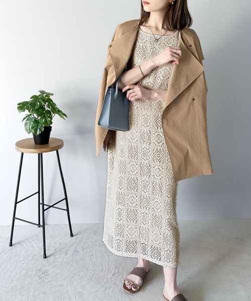 Java（ジャバ）の「《JaVa ジャバコラボ》ワンランクアップ。2wayアシンメトリーオーバーサイズワッシャーベスト（ベスト・レディース・ブラック/ベージュ/アイボリー・SMALL/X-LARGE/LARGE/MEDIUM）」の17枚目の写真