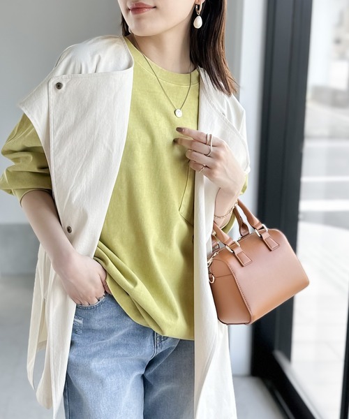 Java（ジャバ）の「《JaVa ジャバコラボ》ワンランクアップ。2wayアシンメトリーオーバーサイズワッシャーベスト（ベスト・レディース・ブラック/ベージュ/アイボリー・SMALL/X-LARGE/LARGE/MEDIUM）」の21枚目の写真