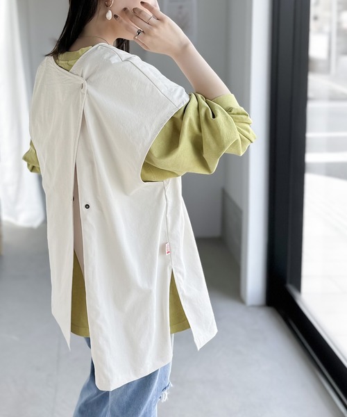 Java（ジャバ）の「《JaVa ジャバコラボ》ワンランクアップ。2wayアシンメトリーオーバーサイズワッシャーベスト（ベスト・レディース・ブラック/ベージュ/アイボリー・SMALL/X-LARGE/LARGE/MEDIUM）」の22枚目の写真