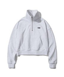 【IVE レイ トレカ入り商品】Women's Crop Solid Half Zip-Up/ウーメンクロップソリッドハーフジップ