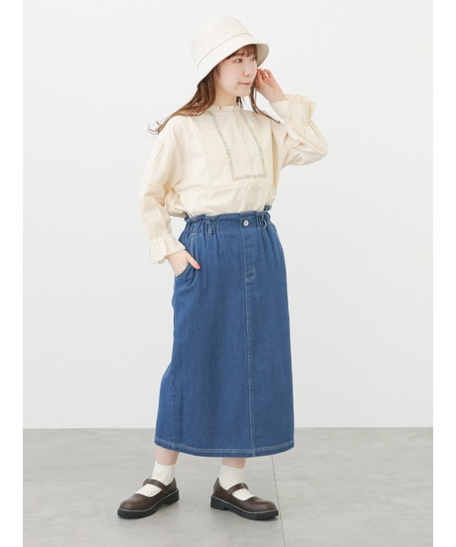 ehka sopo（エヘカソポ）の「【Maison SAJOU】刺繍ブラウス（シャツ/ブラウス・レディース・ブラック/オフホワイト/キナリ・ﾌﾘ-）」の9枚目の写真