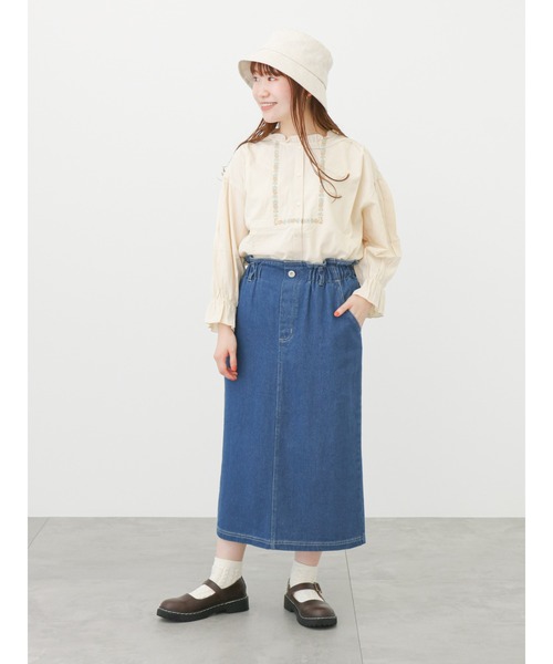 ehka sopo（エヘカソポ）の「【Maison SAJOU】刺繍ブラウス（シャツ/ブラウス・レディース・ブラック/オフホワイト/キナリ・ﾌﾘ-）」の10枚目の写真