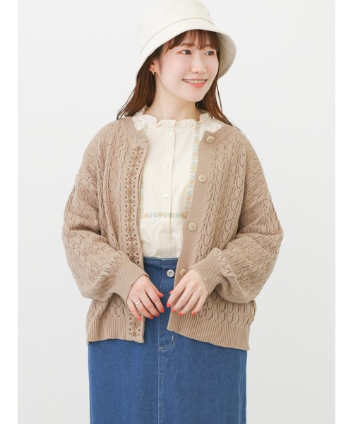 ehka sopo（エヘカソポ）の「【Maison SAJOU】刺繍ブラウス（シャツ/ブラウス・レディース・ブラック/オフホワイト/キナリ・ﾌﾘ-）」の13枚目の写真