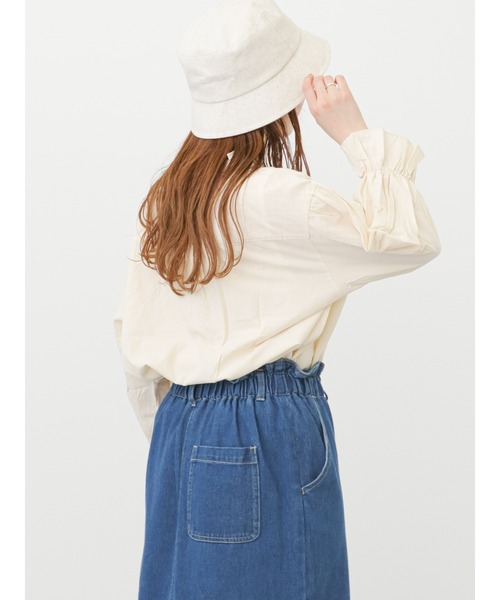 ehka sopo（エヘカソポ）の「【Maison SAJOU】刺繍ブラウス（シャツ/ブラウス・レディース・ブラック/オフホワイト/キナリ・ﾌﾘ-）」の17枚目の写真