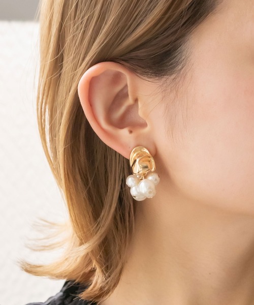 RANDA（ランダ）の「メッキデザインイヤリング（イヤリング・レディース・シルバー/ゴールド・FREE）」の2枚目の写真