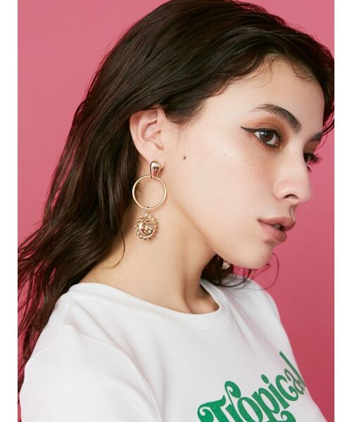 EVRIS（エヴリス）の「SUNNY MOTIF ピアス（ピアス（両耳用）・レディース・シルバー/ゴールド・FREE）」の4枚目の写真