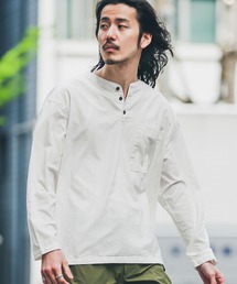 URBAN RESEARCH Sonny Label | 『別注』BAEXFATE×Sonny Label　ムラ染リップストップヘンリープルオーバー(Tシャツ/カットソー)