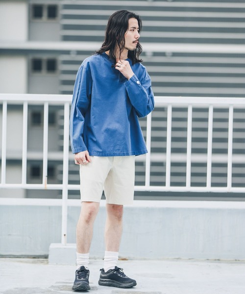 URBAN RESEARCH Sonny Label(アーバンリサーチサニーレーベル)の「『別注』BAEXFATE×Sonny Label ムラ染リップストップヘンリープルオーバー(Tシャツ/カットソー・メンズ・ブラック/ブルー/アイボリー・MEDIUM/LARGE)」の15枚目の写真