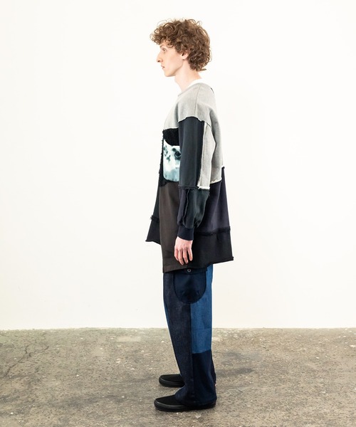 masterkey(マスターキー)の「masterkey マスターキー / CHESS-LONG チェスロングカットソー ビッグシルエットスウェット / MK24A-C-26(Tシャツ/カットソー・メンズ・ブルー系その他・FREE)」の9枚目の写真