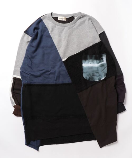 masterkey(マスターキー)の「masterkey マスターキー / CHESS-LONG チェスロングカットソー ビッグシルエットスウェット / MK24A-C-26(Tシャツ/カットソー・メンズ・ブルー系その他・FREE)」の12枚目の写真
