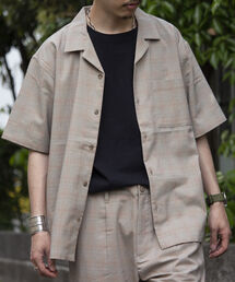 GLOSTER | 《WEB限定》【GLOSTER/グロスター】トロミ ルーズオープンカラーシャツ アソート(柄/無地)(シャツ/ブラウス)