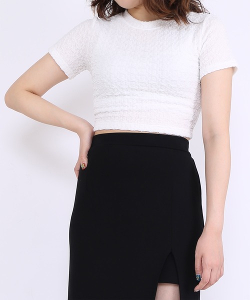 PUNYUS（プニュズ）の「クロップドトップ（Tシャツ/カットソー・レディース・ブラック/ホワイト・1/3/4/2）」の17枚目の写真