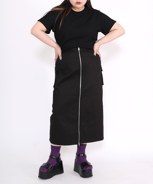 PUNYUS（プニュズ）の「クロップドトップ（Tシャツ/カットソー・レディース・ブラック/ホワイト・1/3/4/2）」の11枚目の写真