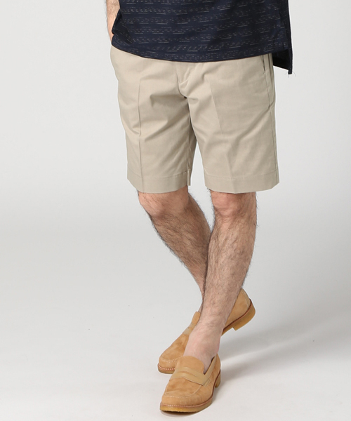 EDIFICE（エディフィス）の「◇80/2 シャンブレーストレッチショーツ（その他パンツ・メンズ・ブルー系その他/チャコールグレー/ホワイト/ベージュ/グリーン/ネイビー・46/50/48/42/44）」の3枚目の写真