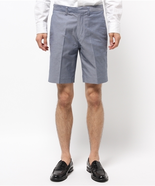 EDIFICE（エディフィス）の「◇80/2 シャンブレーストレッチショーツ（その他パンツ・メンズ・ブルー系その他/チャコールグレー/ホワイト/ベージュ/グリーン/ネイビー・46/50/48/42/44）」の13枚目の写真