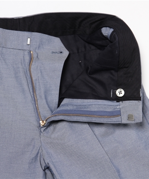 EDIFICE（エディフィス）の「◇80/2 シャンブレーストレッチショーツ（その他パンツ・メンズ・ブルー系その他/チャコールグレー/ホワイト/ベージュ/グリーン/ネイビー・46/50/48/42/44）」の18枚目の写真