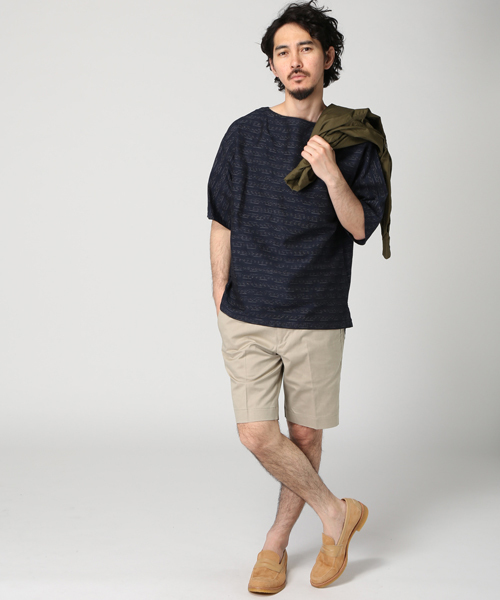 EDIFICE（エディフィス）の「◇80/2 シャンブレーストレッチショーツ（その他パンツ・メンズ・ブルー系その他/チャコールグレー/ホワイト/ベージュ/グリーン/ネイビー・46/50/48/42/44）」の20枚目の写真