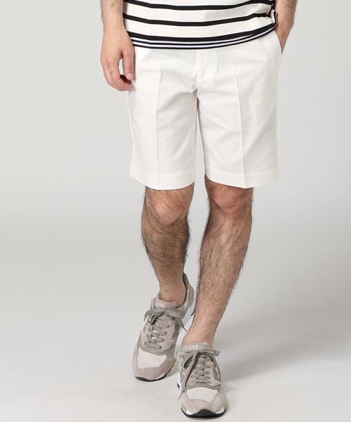 EDIFICE（エディフィス）の「◇80/2 シャンブレーストレッチショーツ（その他パンツ・メンズ・ブルー系その他/チャコールグレー/ホワイト/ベージュ/グリーン/ネイビー・46/50/48/42/44）」の8枚目の写真