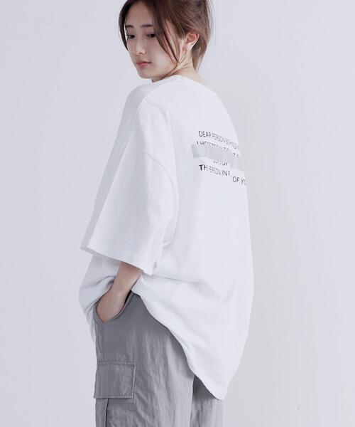 Figments（フィグメンツ）の「PERSON Tシャツ（Tシャツ/カットソー・レディース・ホワイト/ブラック・FREE）」の17枚目の写真