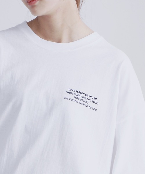 Figments（フィグメンツ）の「PERSON Tシャツ（Tシャツ/カットソー・レディース・ホワイト/ブラック・FREE）」の3枚目の写真