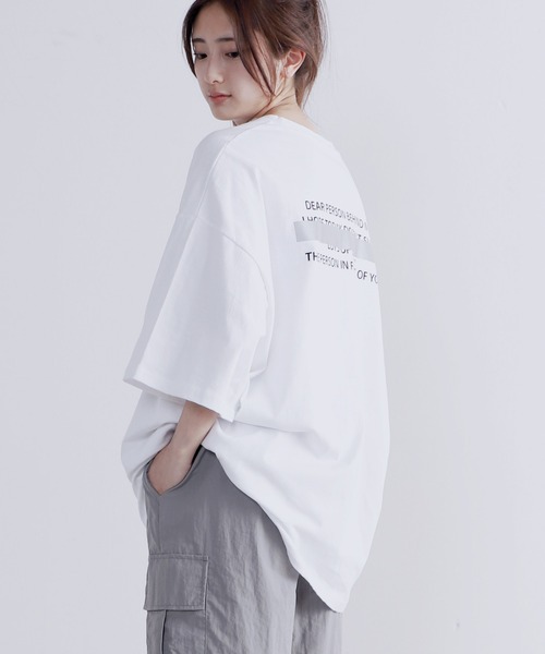 Figments（フィグメンツ）の「PERSON Tシャツ（Tシャツ/カットソー・レディース・ホワイト/ブラック・FREE）」の4枚目の写真